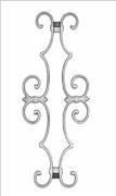 This Beautiful Design can be place in the center in the vertical pickets it would replace the collars, is made of Cast Aluminum Item # 649