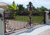 Security Drivewy Gate, It can be made in Wrought Iron or Aluminum Slide or Swing