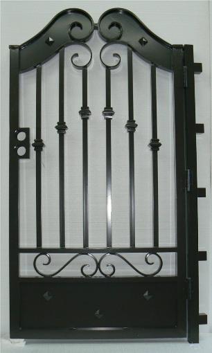 Pedestrian Custom Garden Gate with Lock Box -- Matching Design of Garden Gate,Front Entry and Driveway Gate