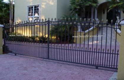 Ornamental Gates - Ornamental Iron Driveway Gates Design