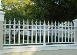 White Picket Fence with your choice of Finals and Fence Designs,we will match the garden gates or Driveway Gate