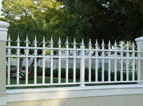 White Picket Fence with your choice of Finals and Fence Designs,we will match the garden gates or Driveway Gate