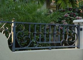 All of our fence Panels can be made in Wrought Iron Or Aluminum,Aluminum Recommended
