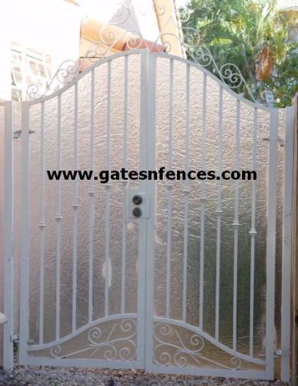 Privacy Garden Gate as a single or double with or without privacy panel