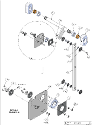 DKS - Doorking 1601-080 Barrier Gate Shaft Assembly 1601 Splined