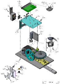 Door King Parts, Brackets, Plates, Capacitor, Terminal Block,Base Plate 
