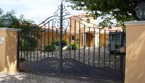 Custom Driveway Gate in Aluminum with Electric Swing Gate Openers From RamSet