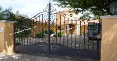 Custom Driveway Gate in Aluminum with Electric Swing Gate Openers From RamSet