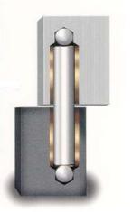 Elite Power Hinge Half Steel - Half Aluminum 1000lbs Capacity