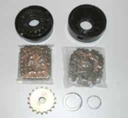 Elite Robo Swing Gate Operator Parts - Elite Q057 CSW Sprocket / Chain Kit. Includes parts for standard or jumbo gearbox