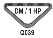 Q039 Drive Belt Dual Motor
