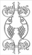 Item Grape Design Traditional now available in Aluminum Casting Great Garden Picket Fence Design