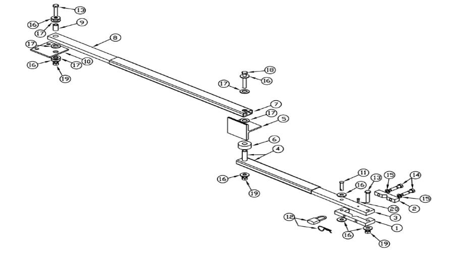 OSCO Linear SWR Parts Repair Arm Assembly Disconnect Pin