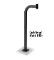 Goose Neck Stand,Slab mount, Burial Goose Neck,Stand for Card Reader