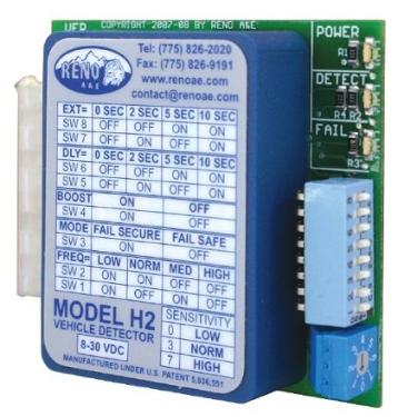 Reno H2 12F Single Channel Loop Detector Input Dual Relay Outputs PC Board Style Loop Detector