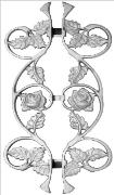 Item The Rose Great Addition to Enhance the beauty of your Garden Fence or Picket Fence made of Aluminum Cast
