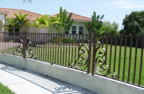 Wrought Iron Fencing, Steel Pool fence,.