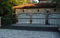 Steel Custom Entrance Driveway Gates | Steel Security Entry Gate - Aluminum or Wroguth Iron