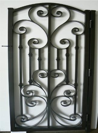 Decorative Garden Gate in the same design with solid color