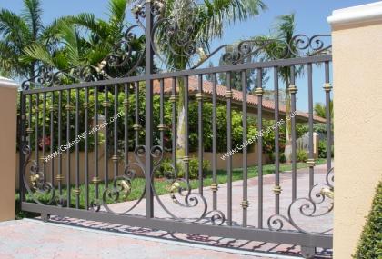 Aluminum Swing Metal Driveway Gates | Aluminum Metal Sliding Driveway Gates