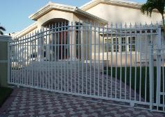 Traditionally Modern Sliding Driveway Gate | Aluminum Entrance Gates,Fence
