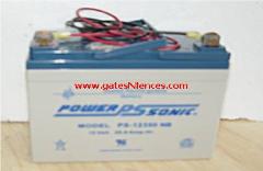 Elite recommends using 1 or 2 larger batteries (12 VDC, 30 Amp) (Elite Part # A 12330 or A 12330 PACK) in Robo Slide when using the optional solar panel