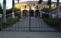 Driveway Entrance Custom Iron Gate | Aluminum or Wrought Iron Custom Ornamental Iron Gate