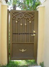 Custom Decorative Garden Gate with Privacy Backing