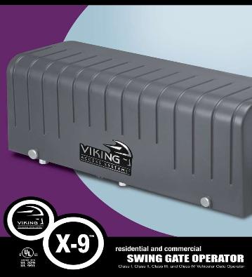 Vicking Access X9 Swing Gate Opener Low Profile Design Operator