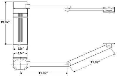BFT E5 Cylinder style gate opener for a better looking installation