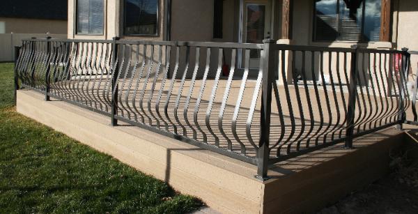 Modern Belly, Belly Railing,Potbelly Railings,Custom Decorative Railing in Aluminum or Wrought Iron