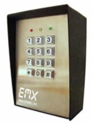 Emx Keypad Stainless face plate 100 user easy to program