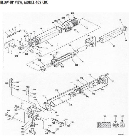 Faac 402 Hydraulic Gate Operator Replacement Parts CBC Model