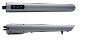 24VDC Electro-Mechanical swing gate operator with single-leaf max. Length of 12 FT and max. single-leaf weight of 500lbs with integrated mechanical stops